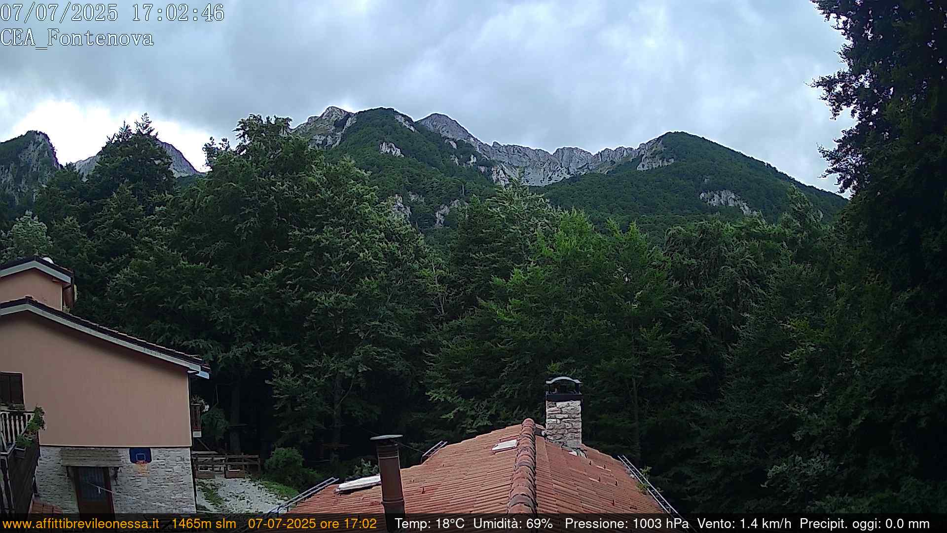immagine della webcam nei dintorni di Cascate delle Marmore: webcam Leonessa