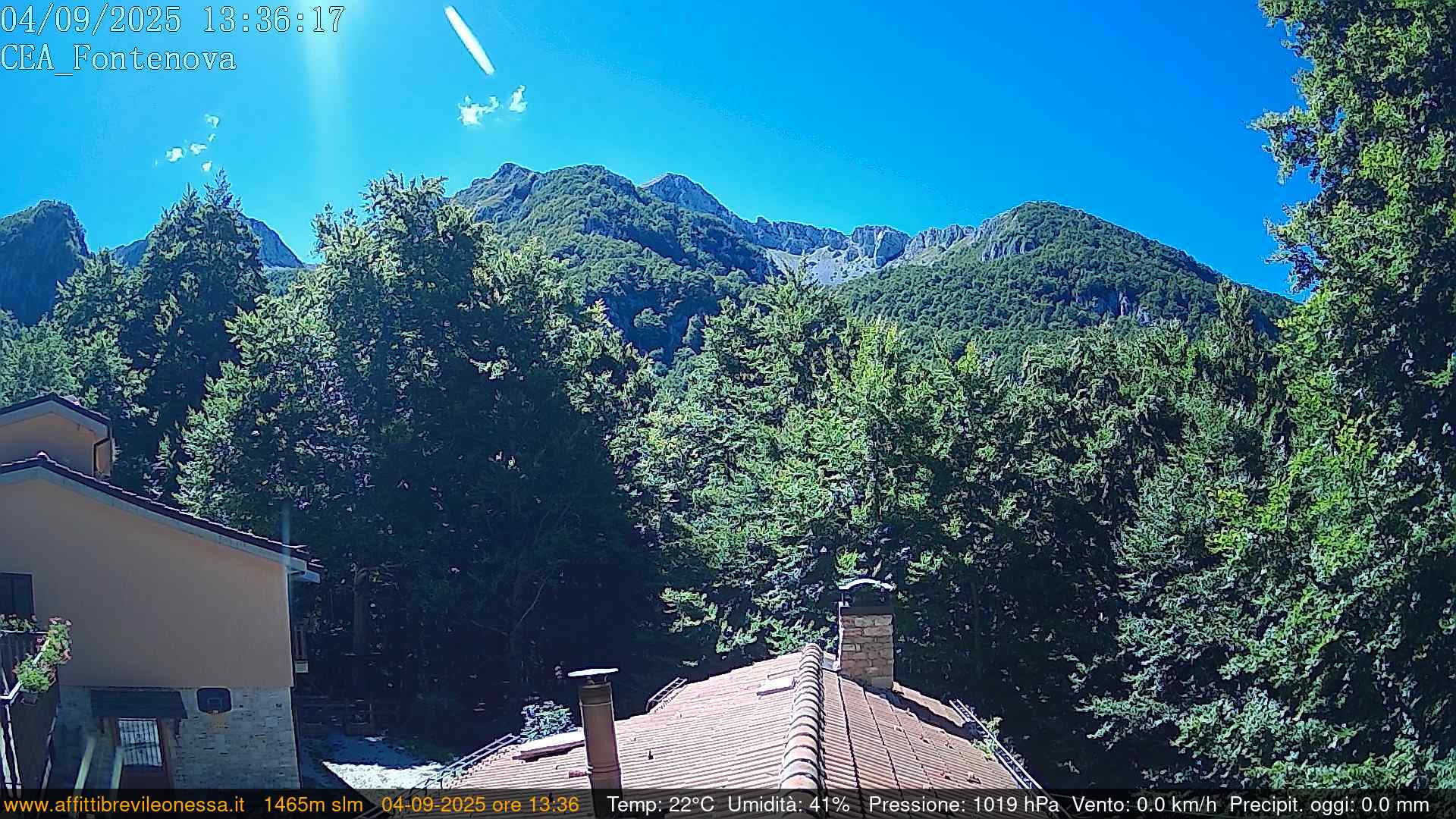 immagine della webcam nei dintorni di Montereale: webcam Leonessa