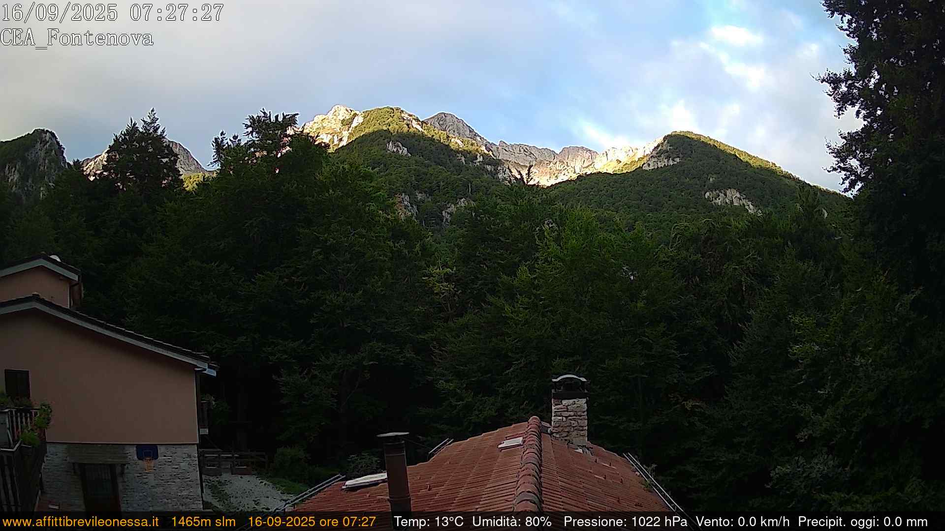 immagine della webcam nei dintorni di Poggio Bustone: webcam Leonessa