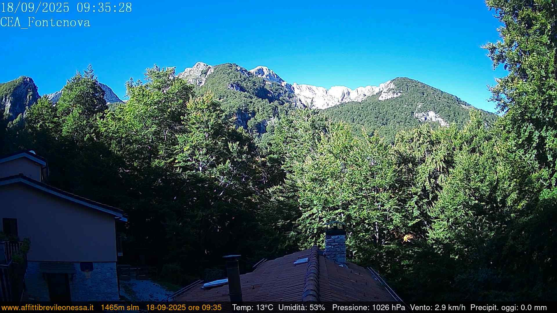 immagine della webcam nei dintorni di Cascate delle Marmore: webcam Leonessa