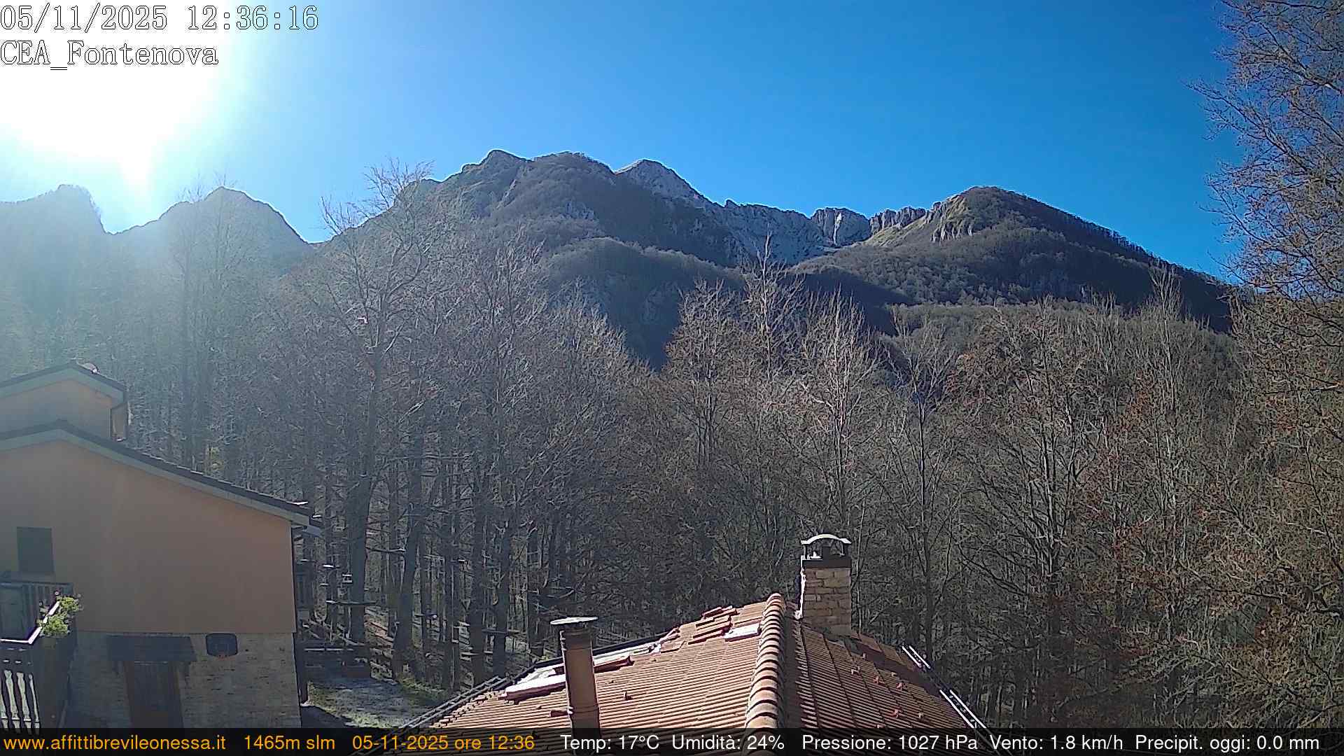 immagine della webcam nei dintorni di Poggio Bustone: webcam Leonessa
