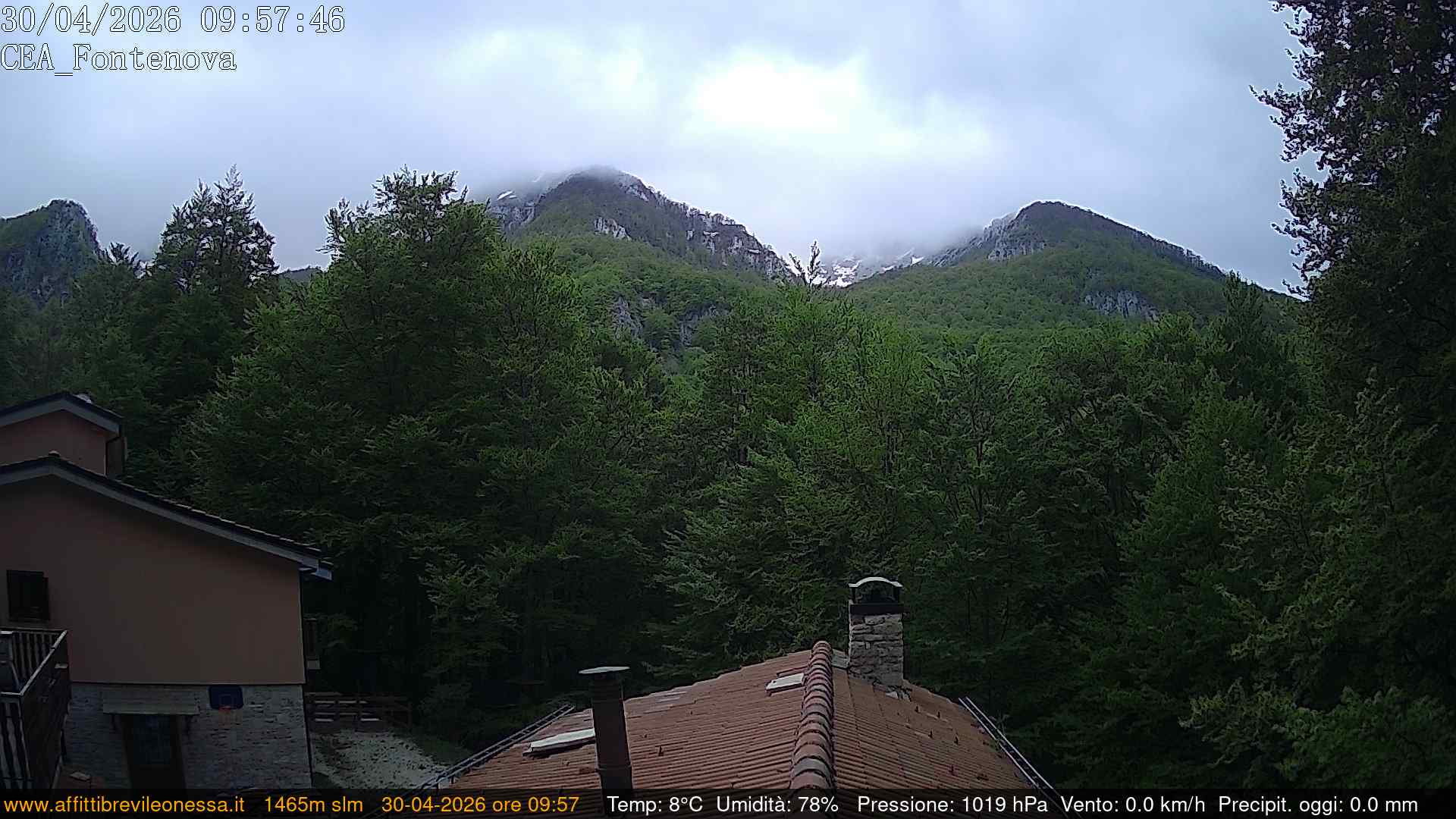 immagine della webcam nei dintorni di Poggio Bustone: webcam Leonessa