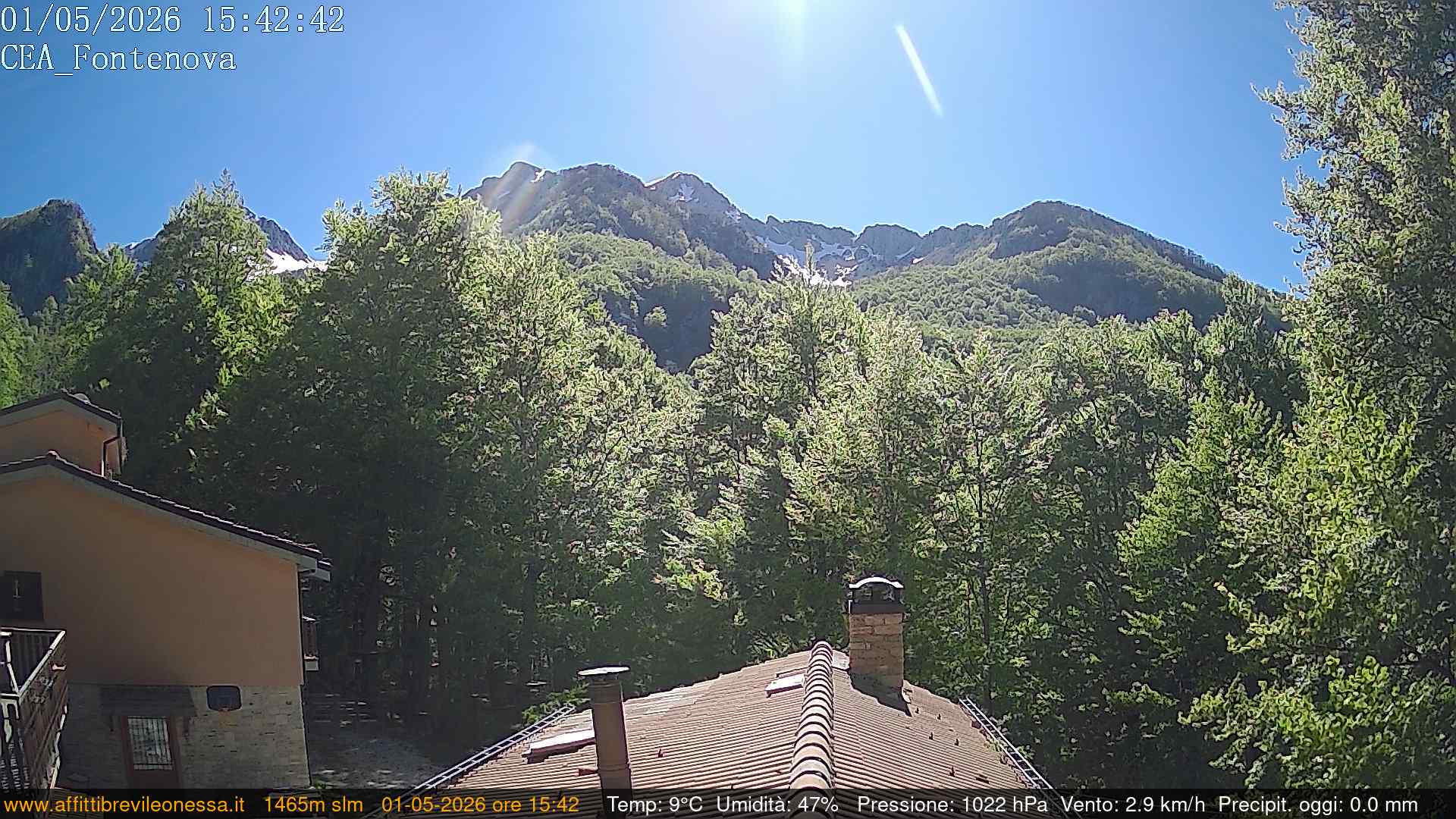immagine della webcam nei dintorni di Pizzoli: webcam Leonessa