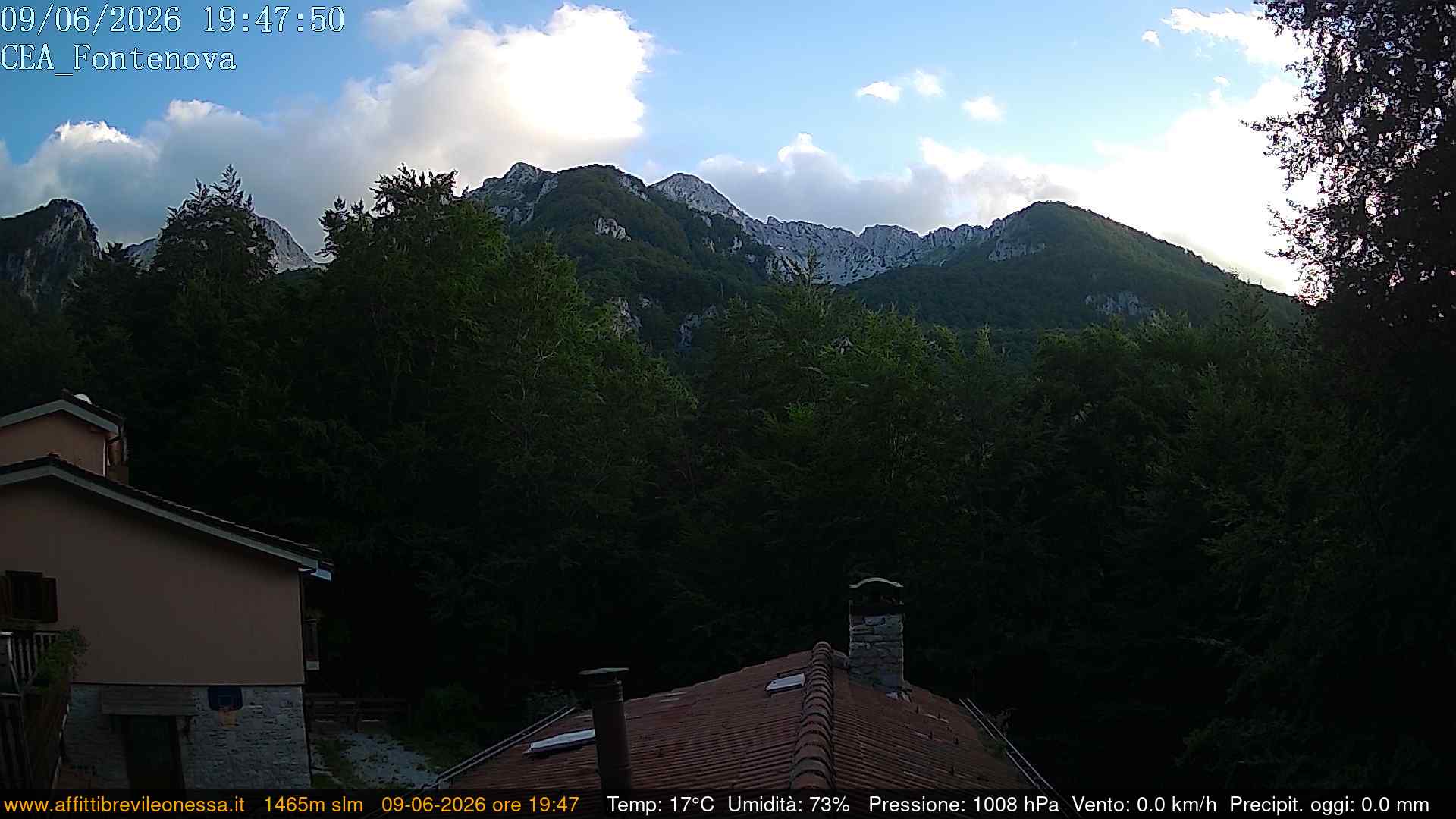 immagine della webcam nei dintorni di Poggio Bustone: webcam Leonessa