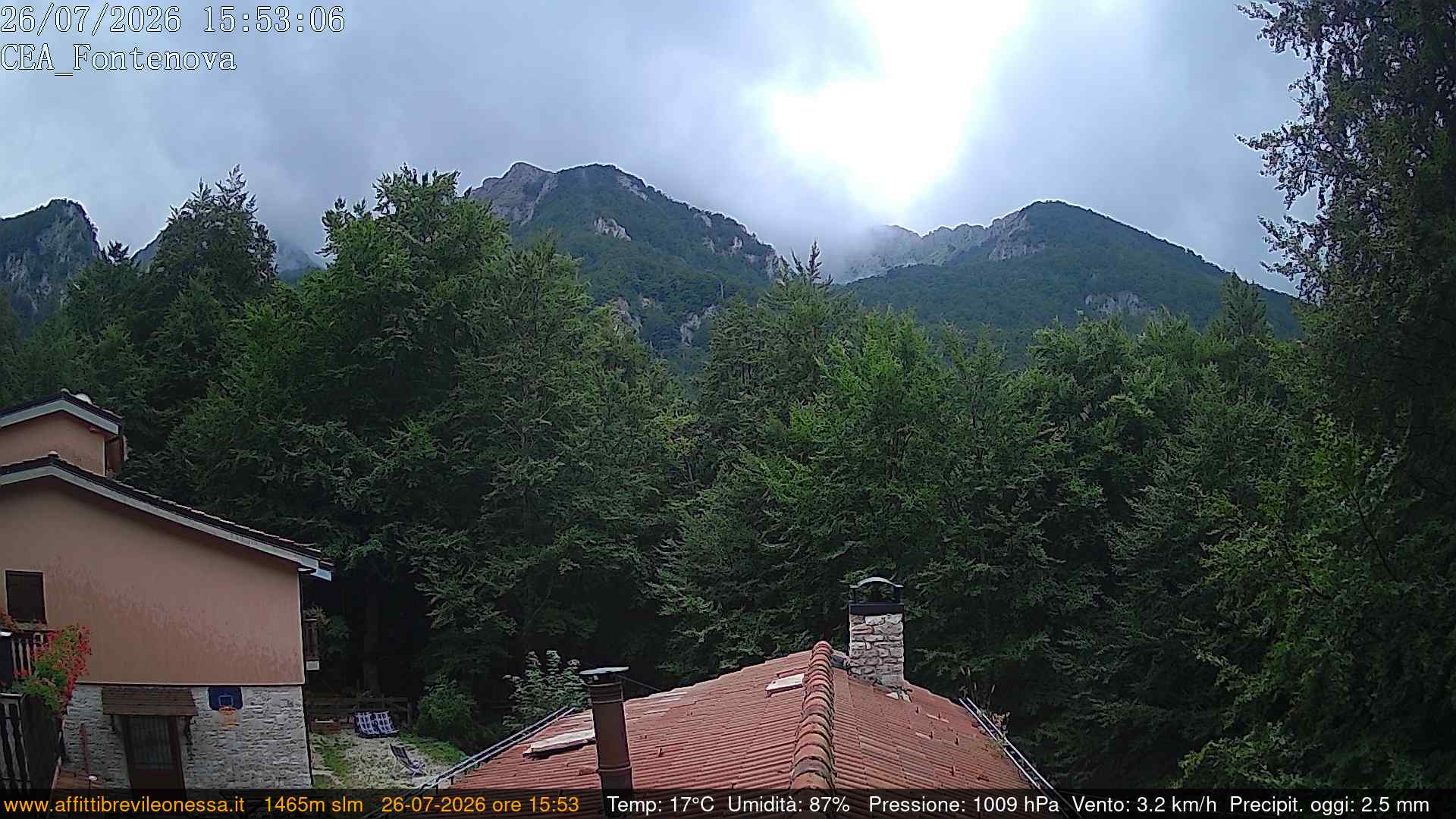 immagine della webcam nei dintorni di Antrodoco: webcam Leonessa
