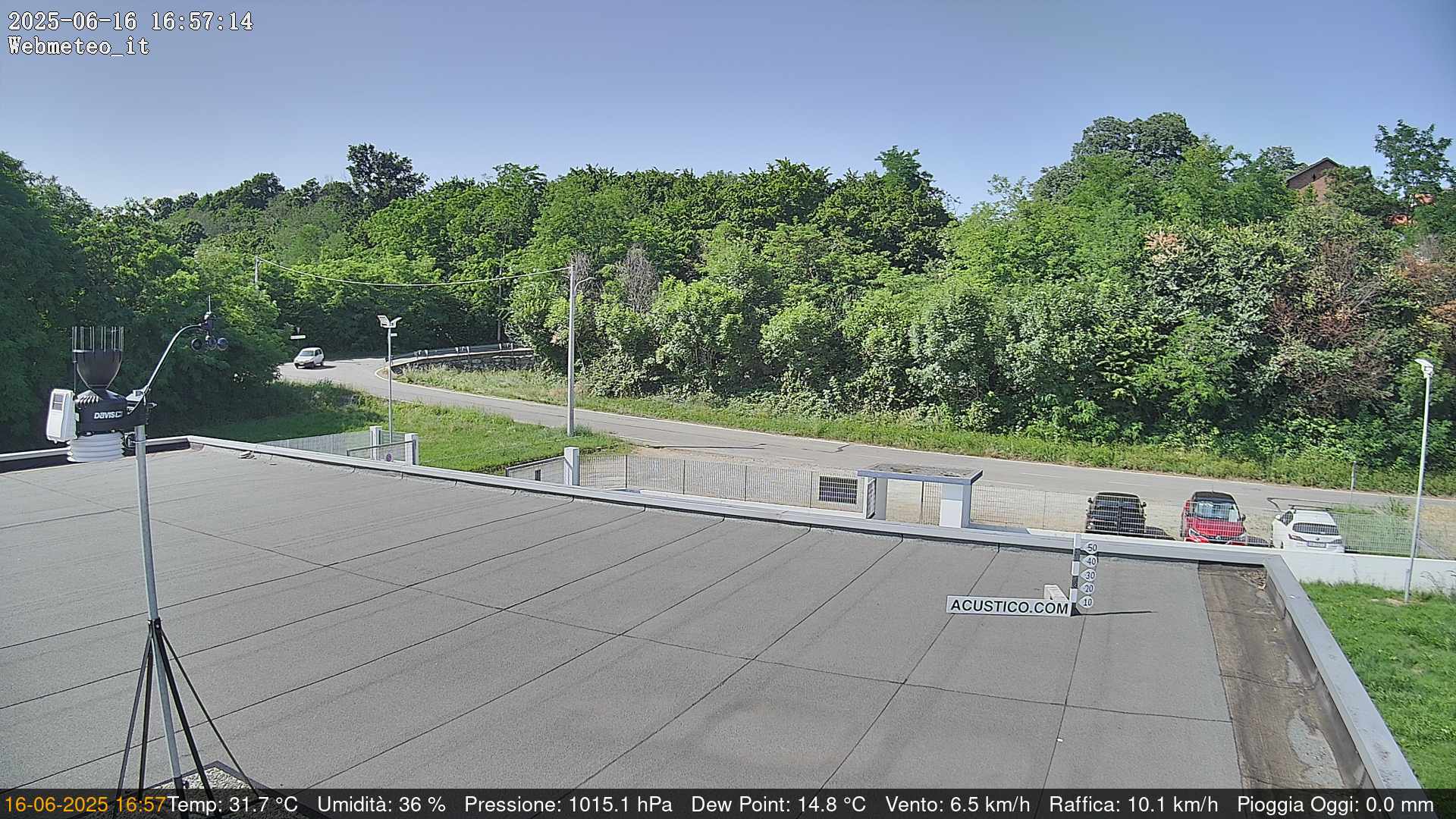 immagine della webcam nei dintorni di Villanova Canavese: webcam San Francesco al Campo