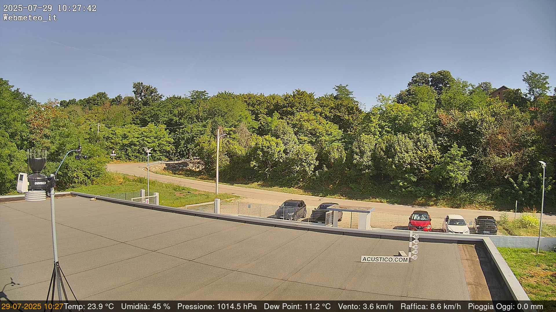 immagine della webcam nei dintorni di Rivarolo Canavese: webcam San Francesco al Campo